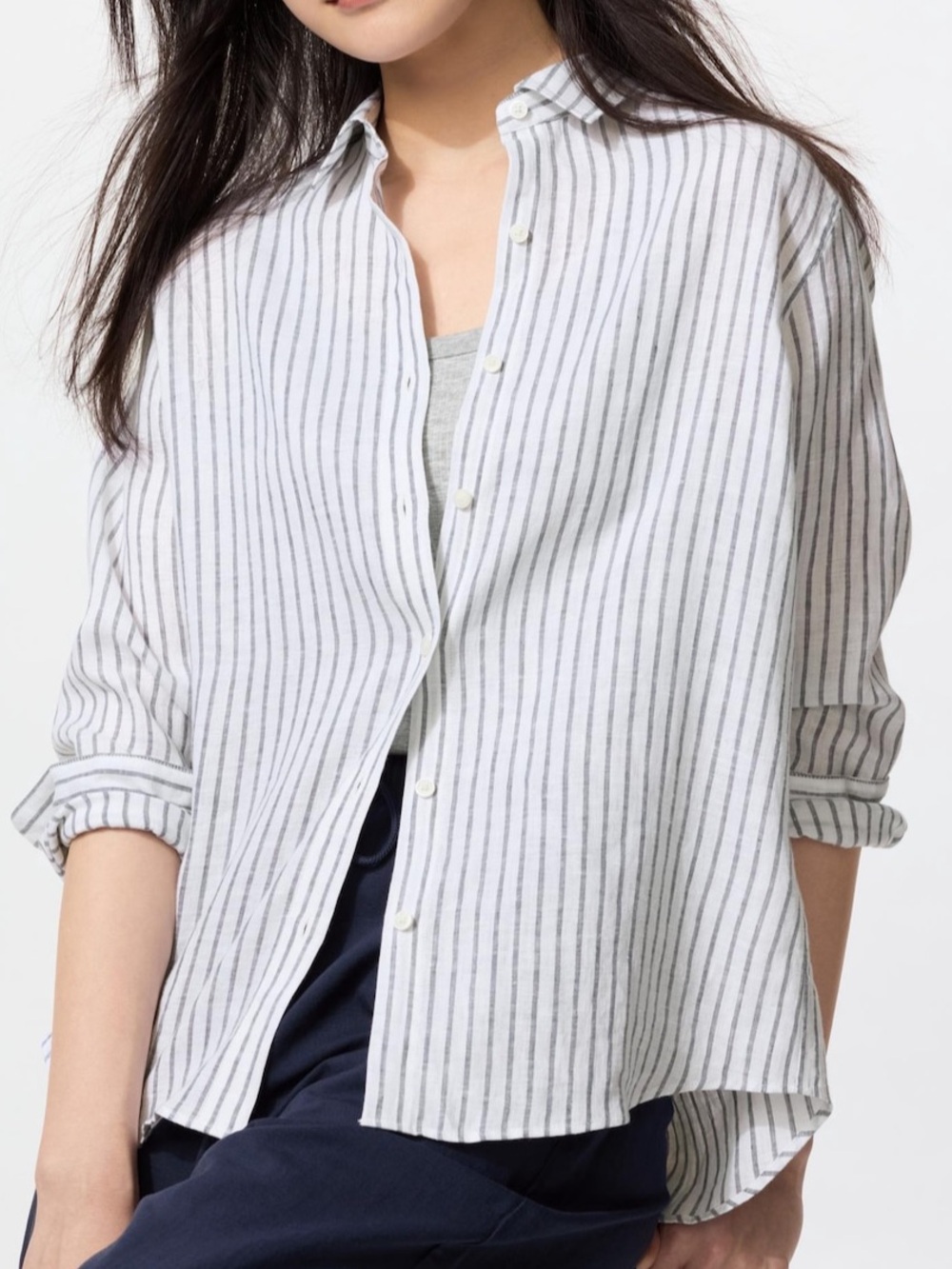 Uniqlo premium linen shirt